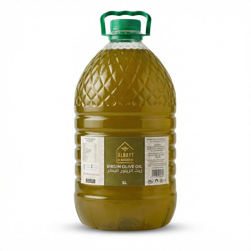 زيت زيتون مغربي بكر ممتاز – عصر على البارد – 5 لتر