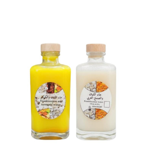 ماء اللبان بالصمغ العربي و ماء اللبان بالكركم